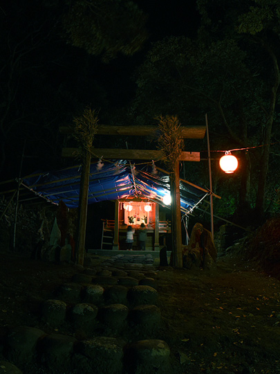 樫立三島神社例祭　お参り