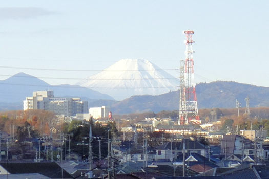 日野から見た富士山