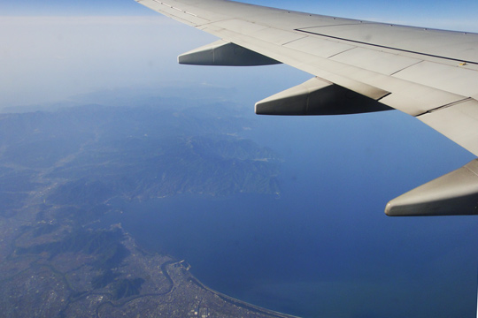 伊豆半島上空を通過