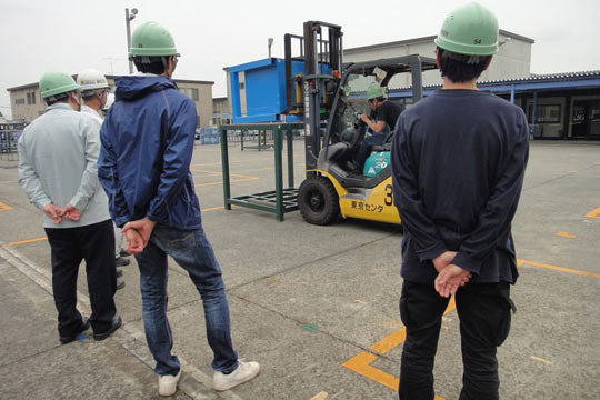 荷役作業の練習 荷役作業の練習