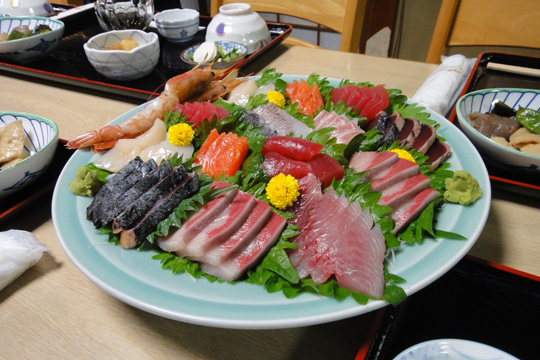 民宿みかみの夕食