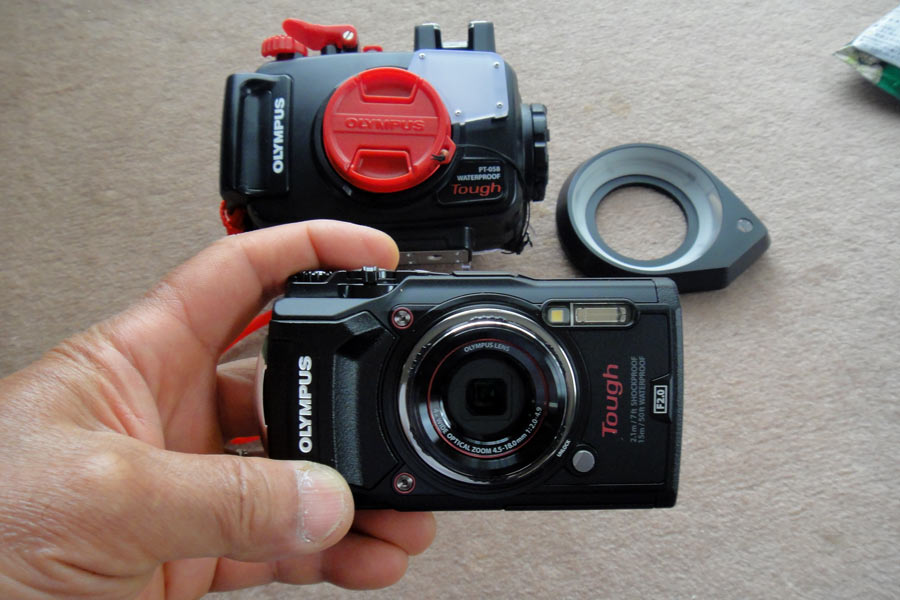 オリンパスのTough TG-5、防水プロテクター PT-058、Fisheye FIXリングディフューザー TG オリンパスのTough TG-5、防水プロテクター PT-058、Fisheye FIXリングディフューザー TG