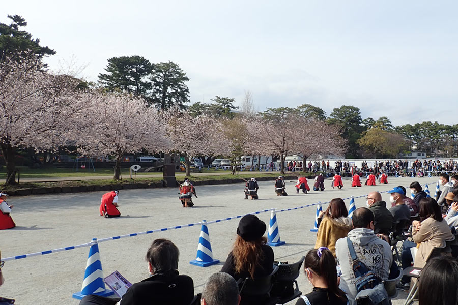 駿府古式炮術研究会による火縄銃の演武