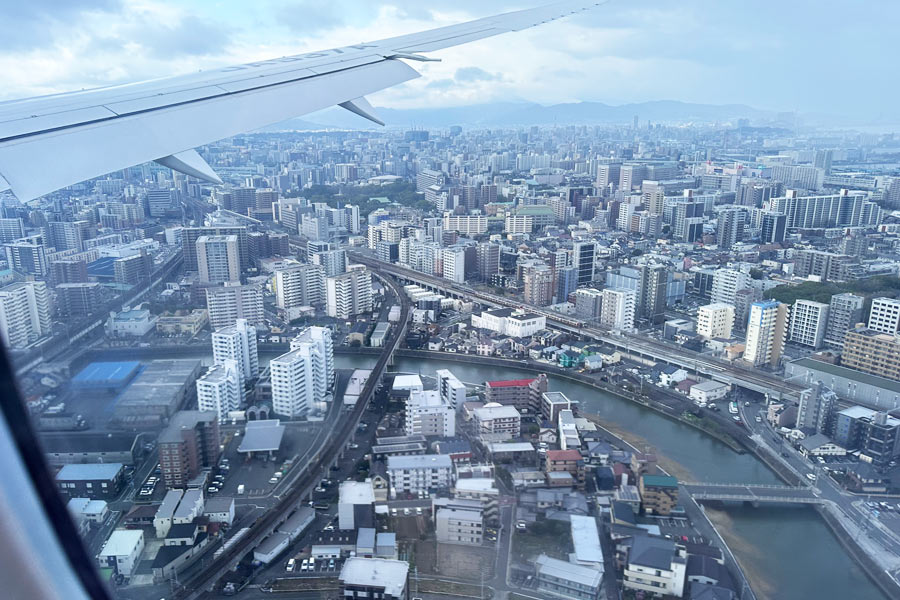 福岡上空